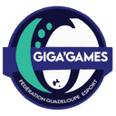 Logo GIGA'GAMES, Fédération Guadeloupe et Caraïbes Esport